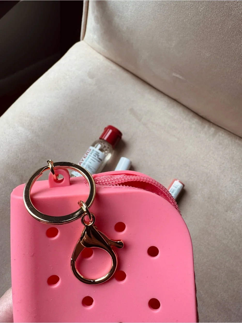 💚💚 Limited Edition Zipper Croc-style Charm Pouch Keychain